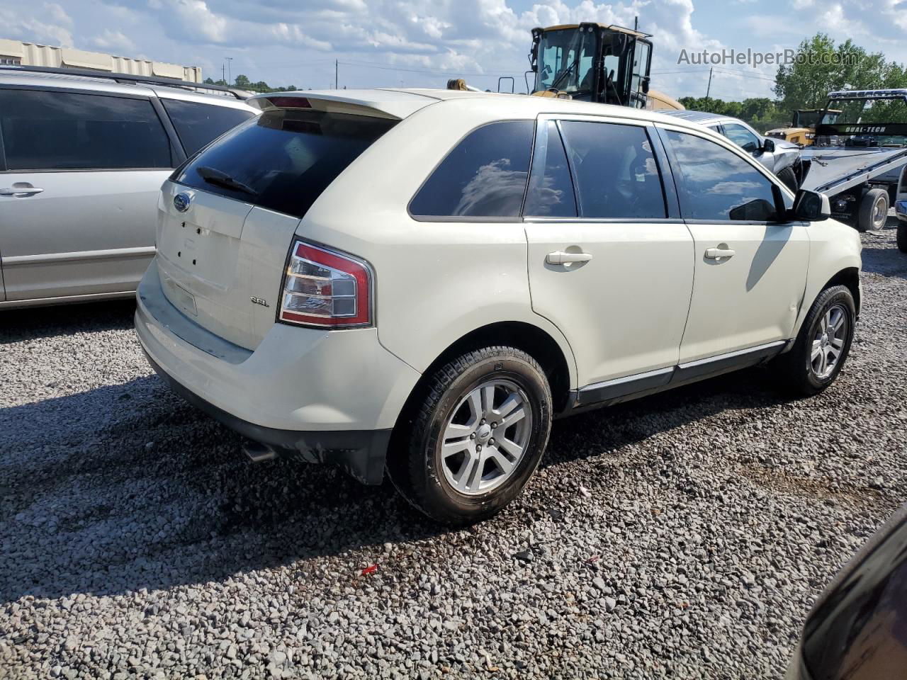 2008 Ford Edge Sel White vin: 2FMDK38C58BA69669