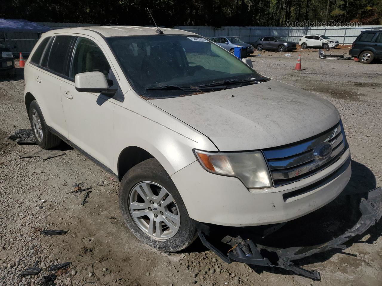 2008 Ford Edge Sel Cream vin: 2FMDK38C58BA87346