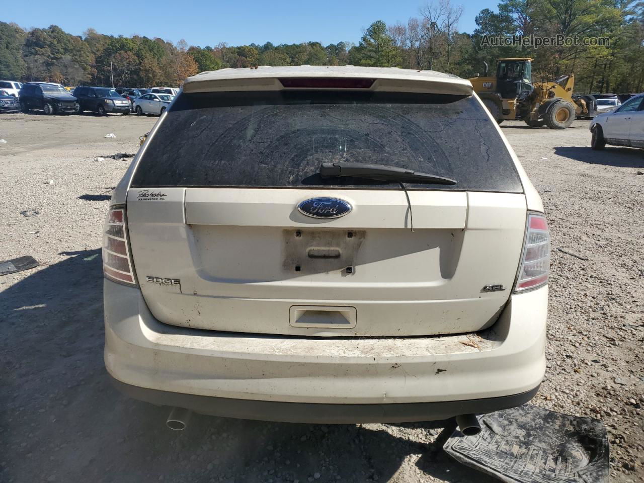 2008 Ford Edge Sel Cream vin: 2FMDK38C58BA87346