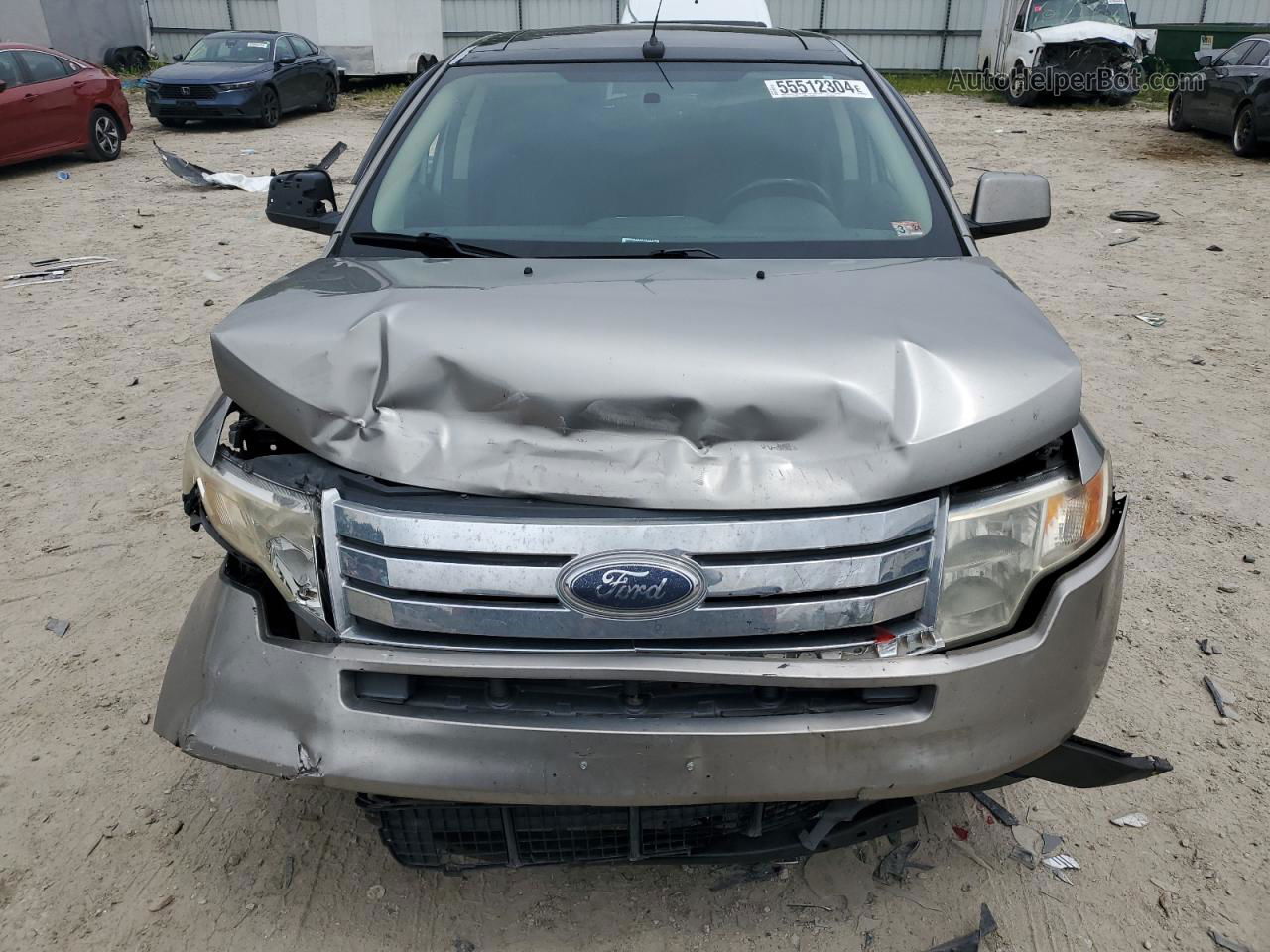 2008 Ford Edge Sel Серый vin: 2FMDK38C58BB32124