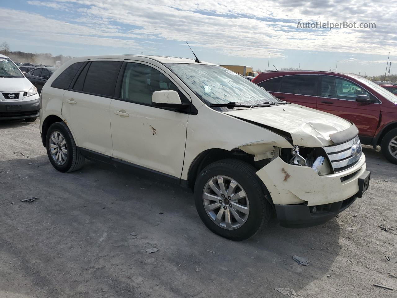 2008 Ford Edge Sel Cream vin: 2FMDK38C58BB43513