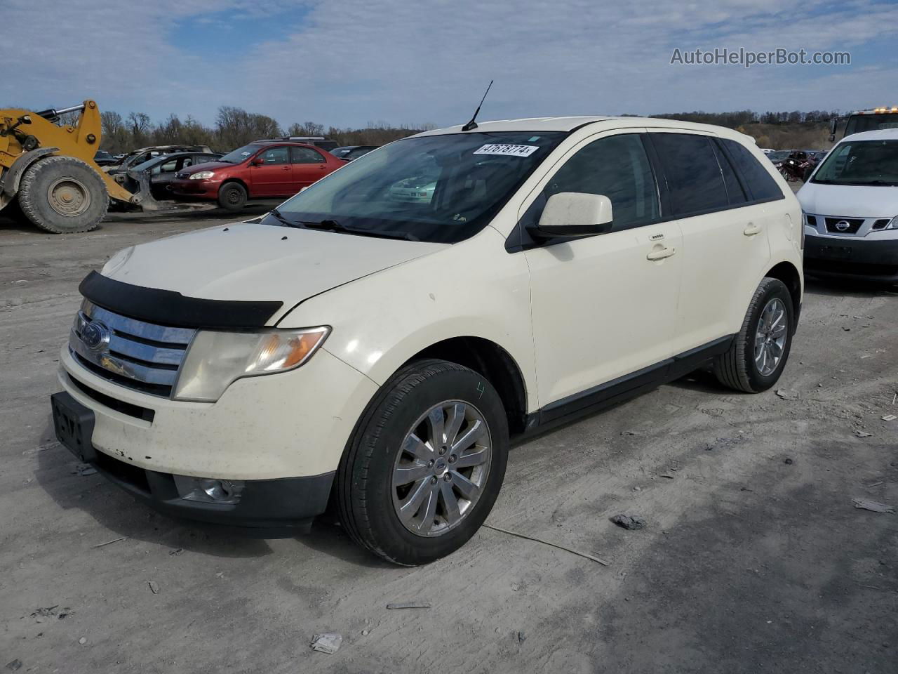 2008 Ford Edge Sel Cream vin: 2FMDK38C58BB43513