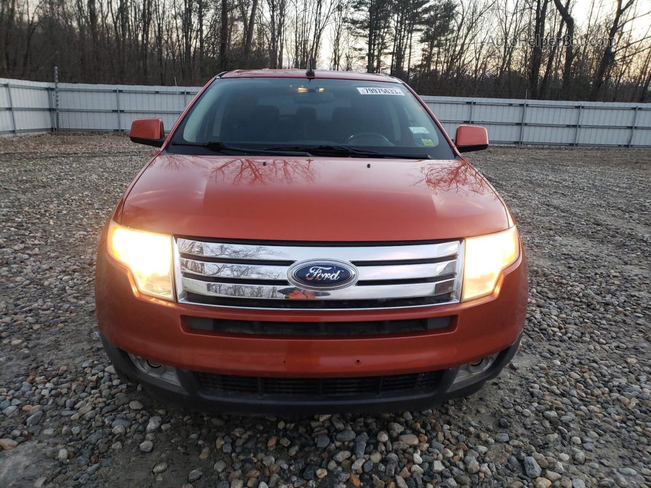 2008 Ford Edge Sel Orange vin: 2FMDK38C68BA02062