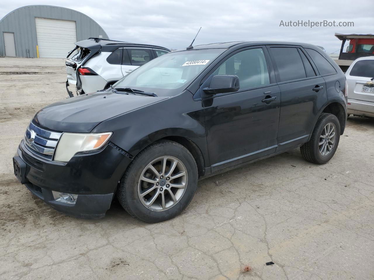 2008 Ford Edge Sel Черный vin: 2FMDK38C68BA16205