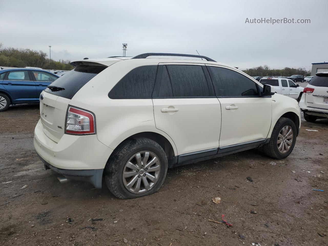 2008 Ford Edge Sel Cream vin: 2FMDK38C68BA22148