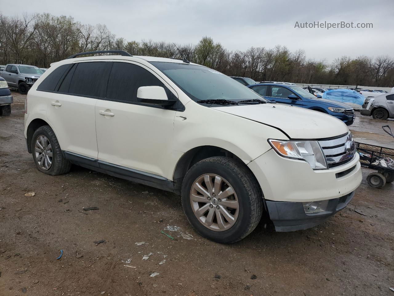 2008 Ford Edge Sel Cream vin: 2FMDK38C68BA22148