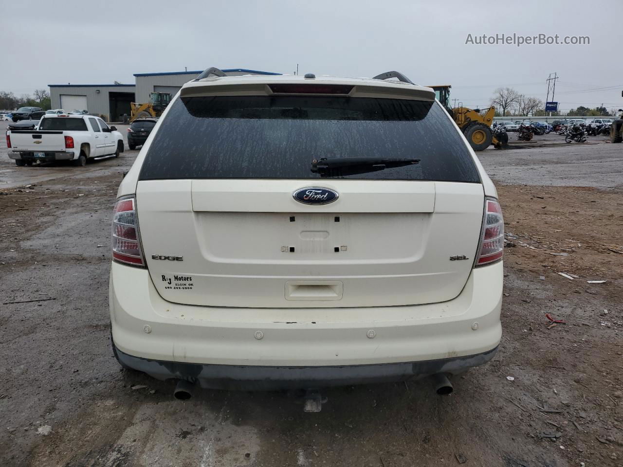 2008 Ford Edge Sel Cream vin: 2FMDK38C68BA22148