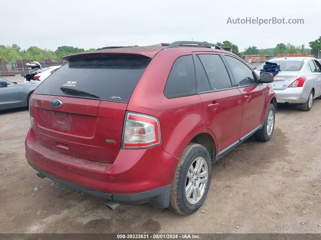 2008 Ford Edge Sel Red vin: 2FMDK38C68BA74198