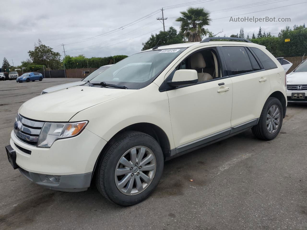 2008 Ford Edge Sel Cream vin: 2FMDK38C78BB08892