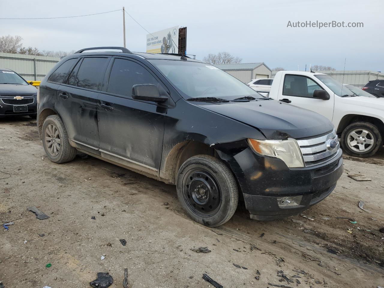 2008 Ford Edge Sel Black vin: 2FMDK38C78BB11016