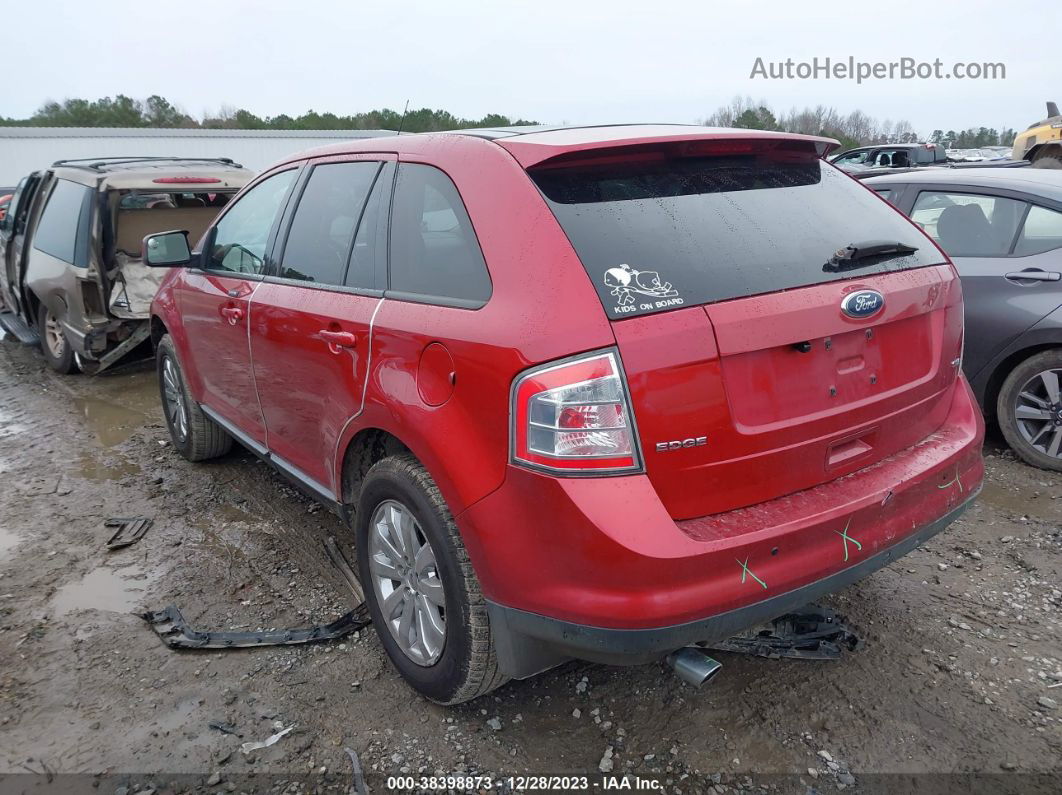 2008 Ford Edge Sel Red vin: 2FMDK38C78BB20296