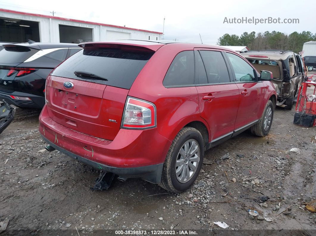 2008 Ford Edge Sel Red vin: 2FMDK38C78BB20296