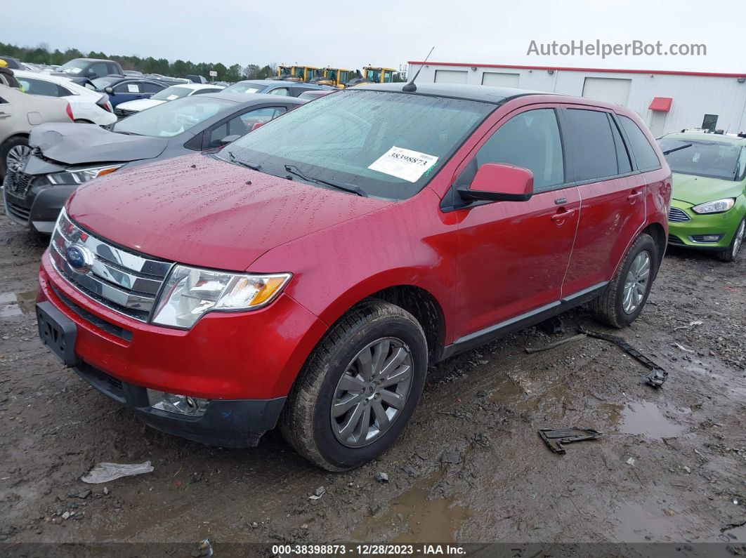 2008 Ford Edge Sel Red vin: 2FMDK38C78BB20296