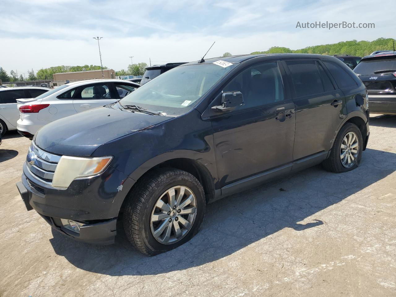 2008 Ford Edge Sel Черный vin: 2FMDK38C88BA28307