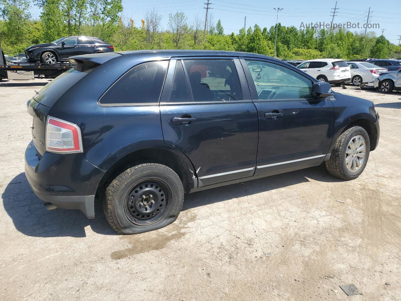 2008 Ford Edge Sel Black vin: 2FMDK38C88BA28307