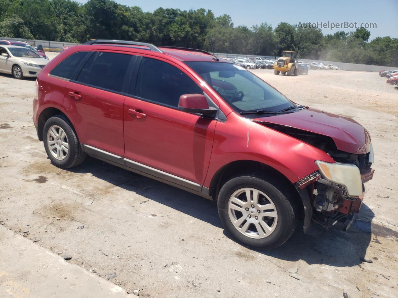 2008 Ford Edge Sel Red vin: 2FMDK38C88BB07038