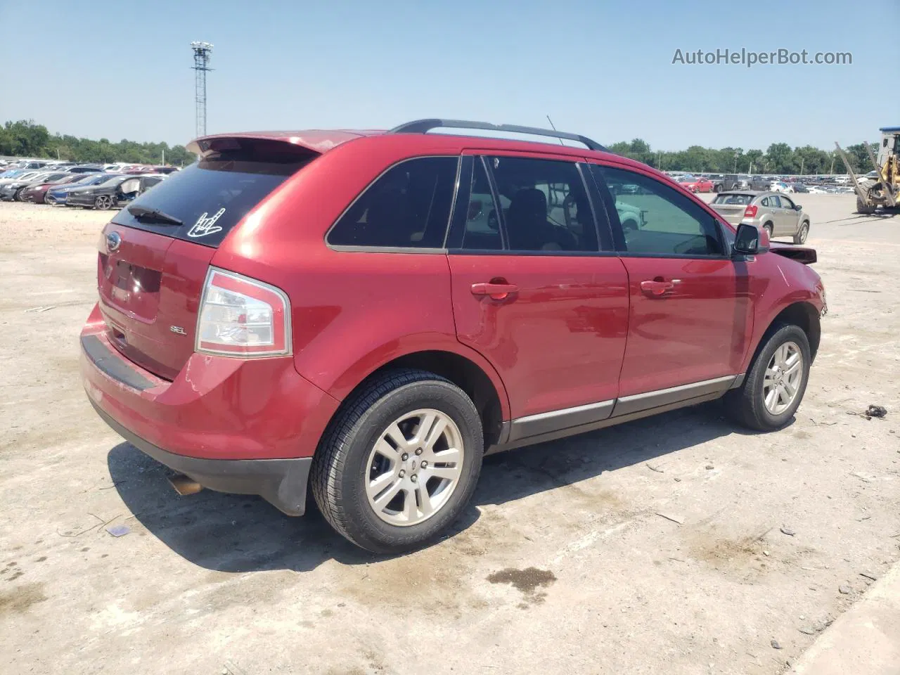 2008 Ford Edge Sel Red vin: 2FMDK38C88BB07038