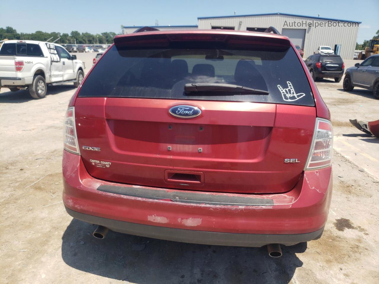 2008 Ford Edge Sel Красный vin: 2FMDK38C88BB07038