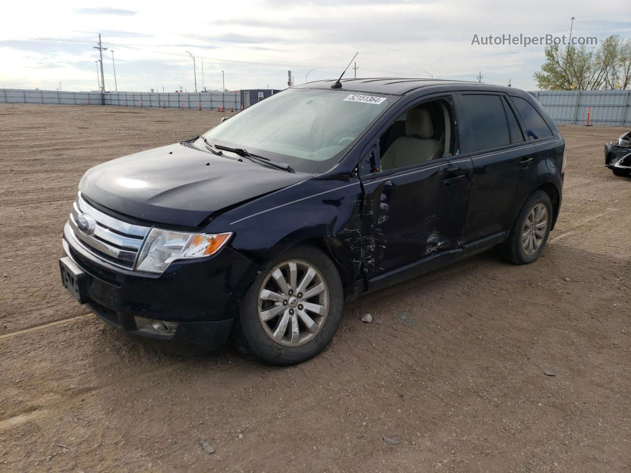 2008 Ford Edge Sel Blue vin: 2FMDK38CX8BA11833