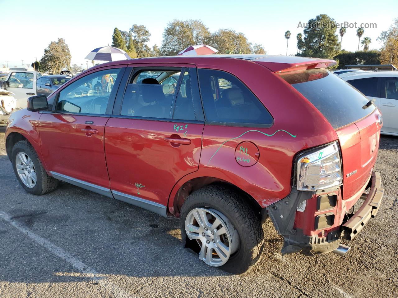 2008 Ford Edge Sel Красный vin: 2FMDK38CX8BA22542