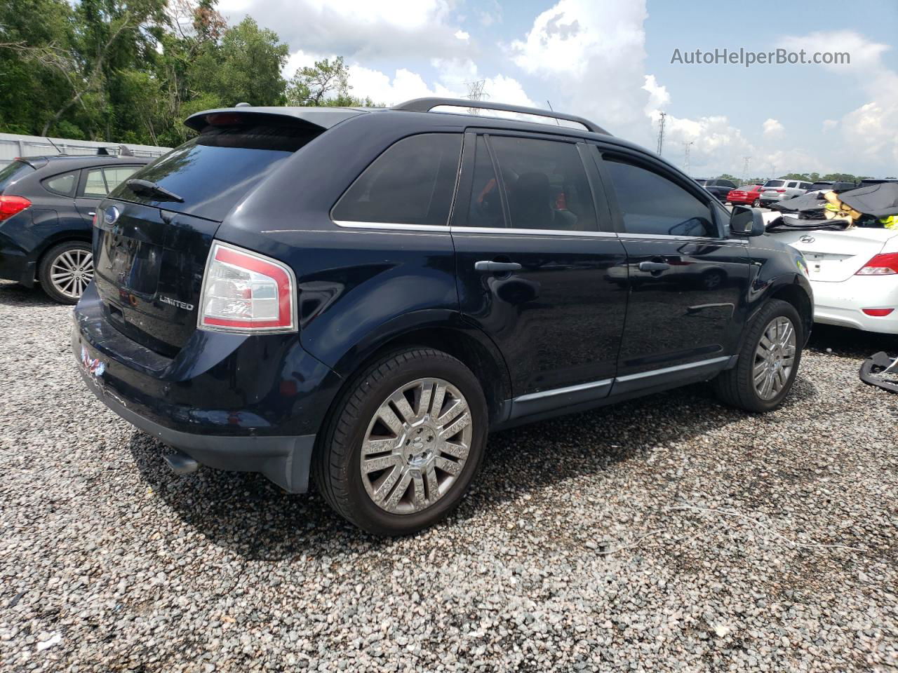 2008 Ford Edge Limited Синий vin: 2FMDK39C18BA83051