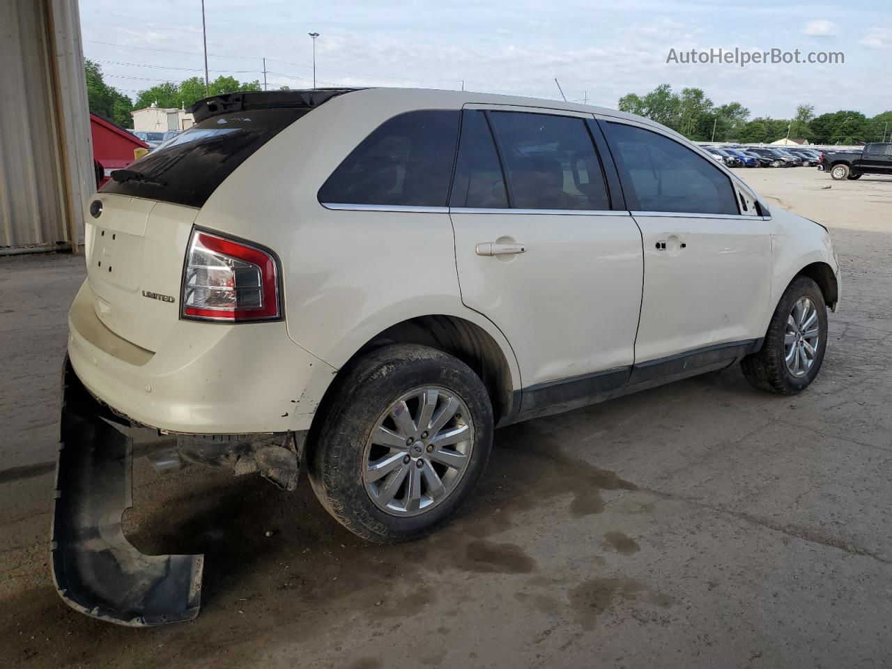 2008 Ford Edge Limited White vin: 2FMDK39C18BB45063