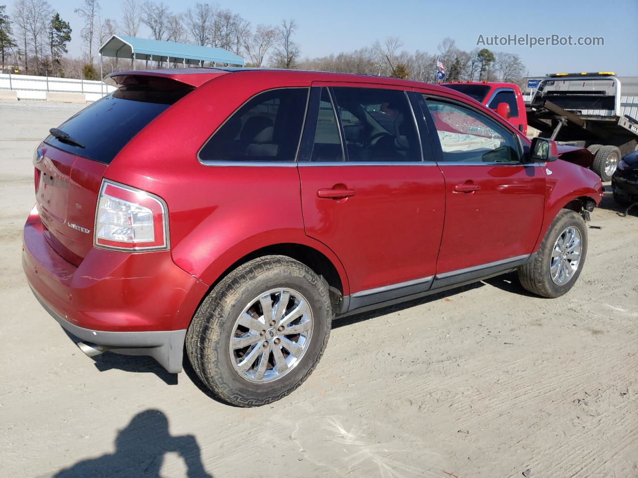 2008 Ford Edge Limited Red vin: 2FMDK39C18BB45452