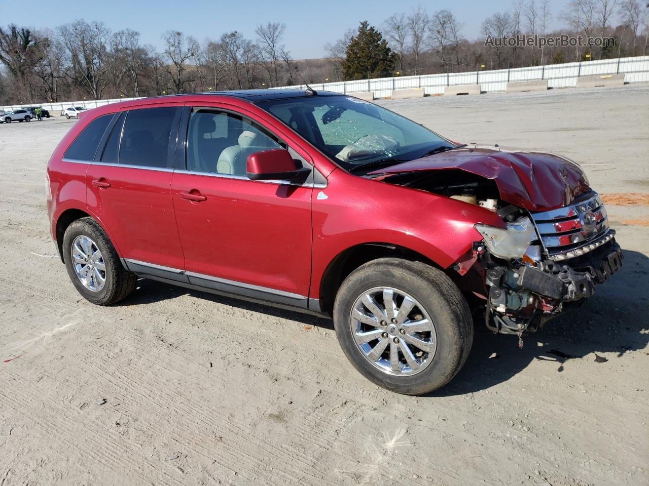 2008 Ford Edge Limited Red vin: 2FMDK39C18BB45452