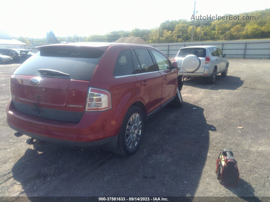 2008 Ford Edge Limited Burgundy vin: 2FMDK39C28BA33615