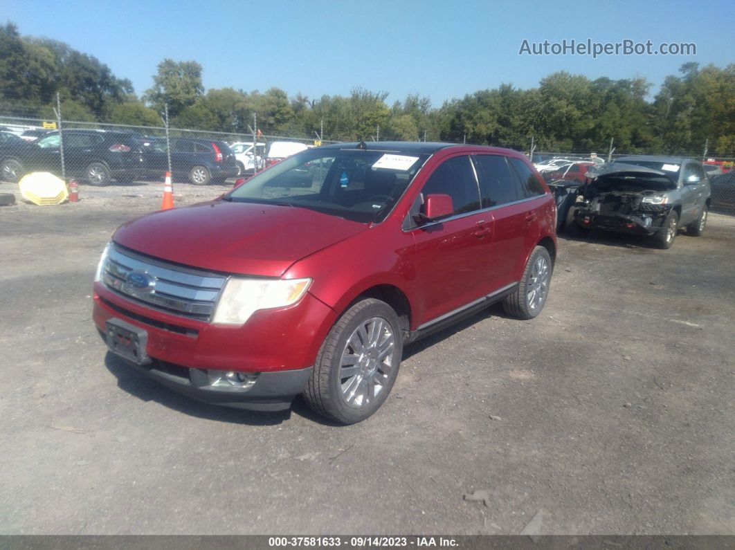 2008 Ford Edge Limited Burgundy vin: 2FMDK39C28BA33615