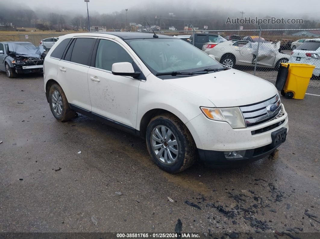 2008 Ford Edge Limited White vin: 2FMDK39C28BB26764