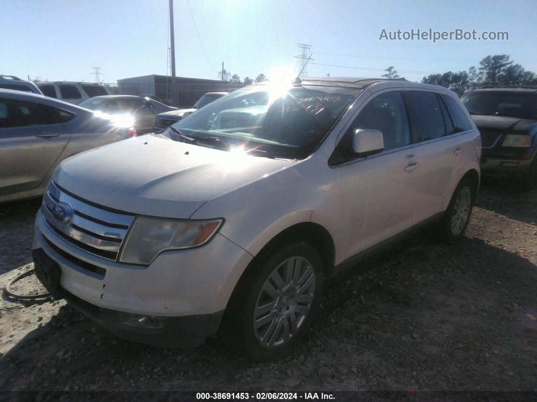 2008 Ford Edge Limited White vin: 2FMDK39C28BB26912