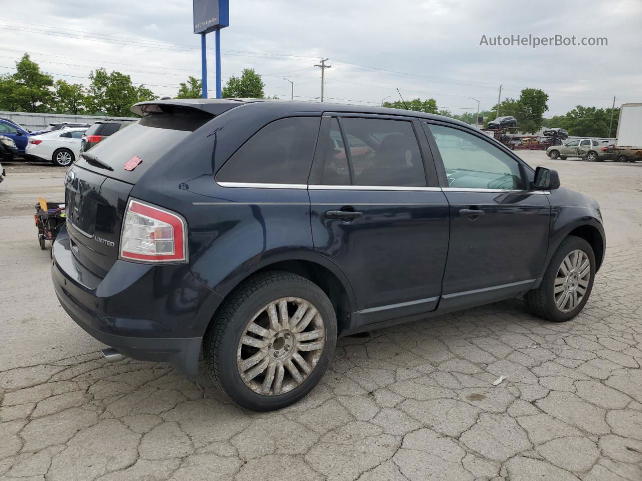 2008 Ford Edge Limited Blue vin: 2FMDK39C38BA42789