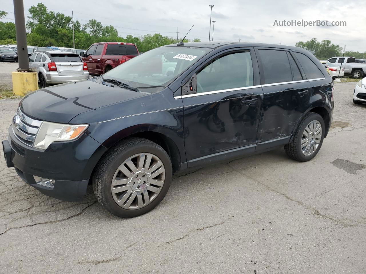 2008 Ford Edge Limited Blue vin: 2FMDK39C38BA42789