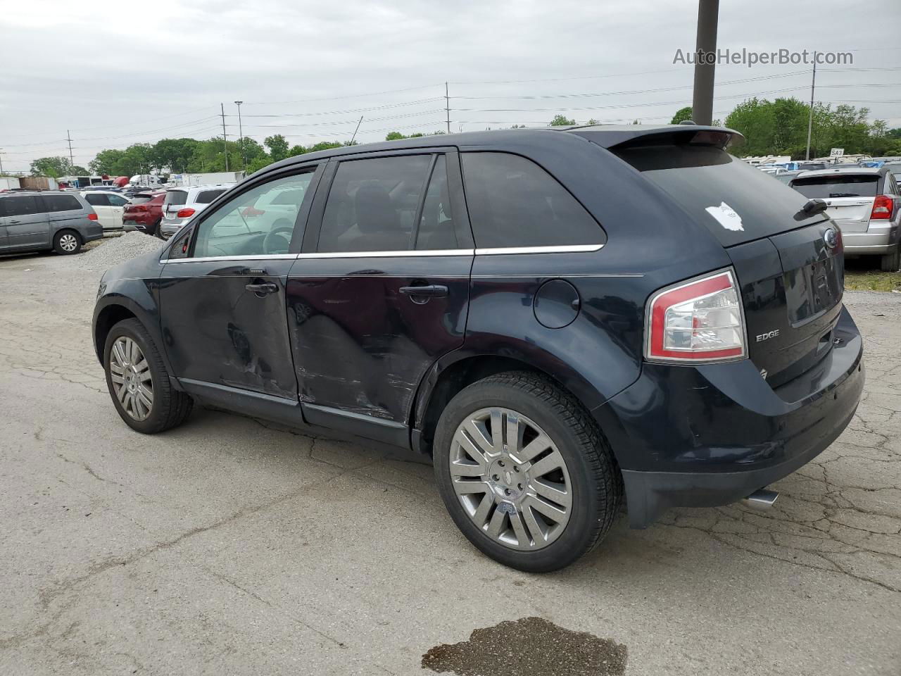 2008 Ford Edge Limited Blue vin: 2FMDK39C38BA42789