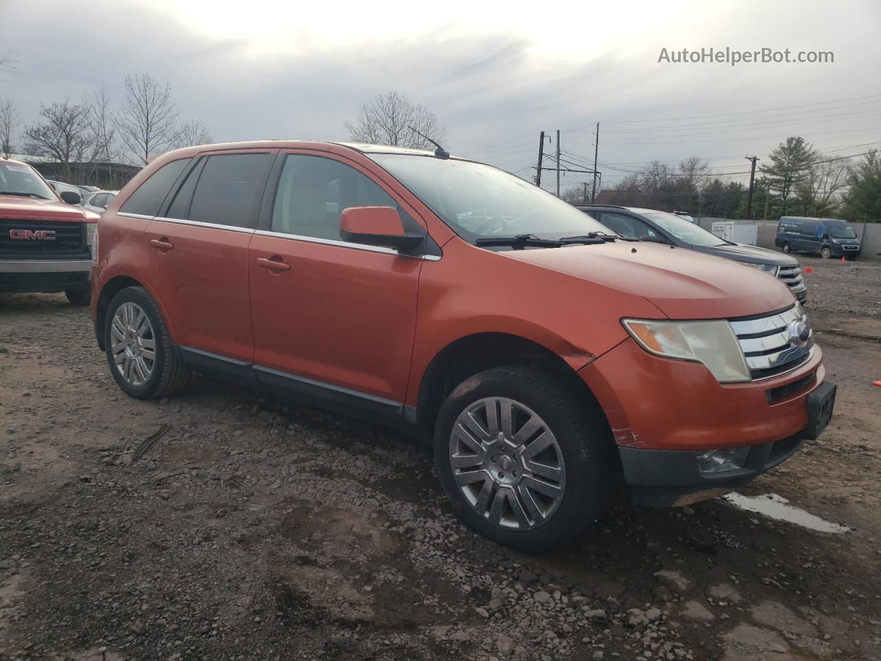 2008 Ford Edge Limited Orange vin: 2FMDK39C38BA52965