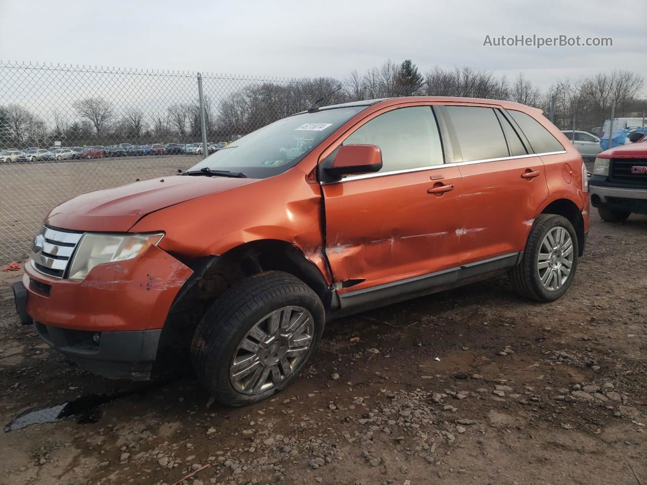 2008 Ford Edge Limited Orange vin: 2FMDK39C38BA52965