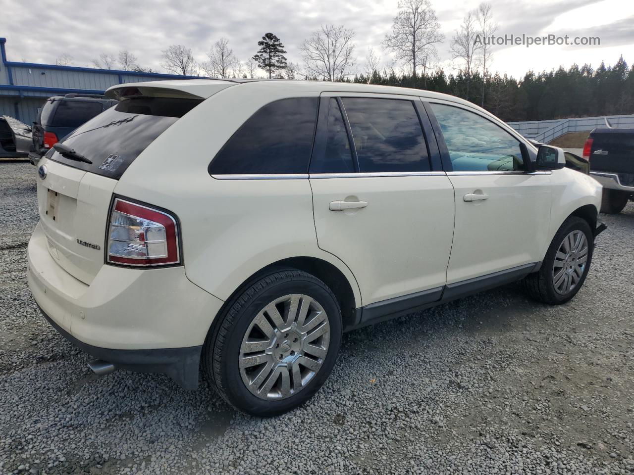 2008 Ford Edge Limited White vin: 2FMDK39C38BA92883