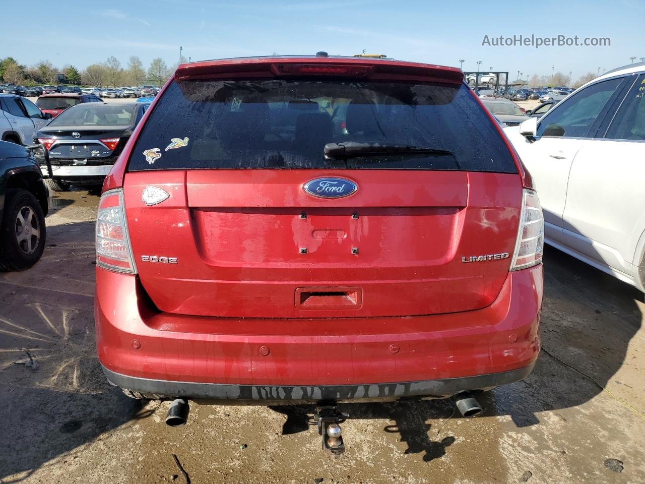 2008 Ford Edge Limited Red vin: 2FMDK39C38BB28880