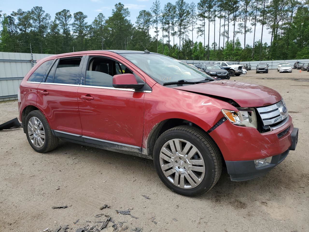 2008 Ford Edge Limited Red vin: 2FMDK39C48BA13138