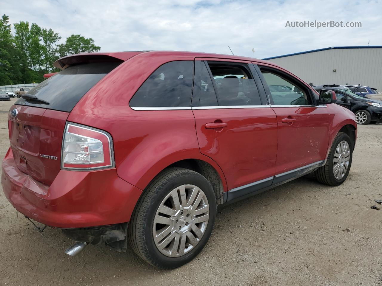 2008 Ford Edge Limited Red vin: 2FMDK39C48BA13138