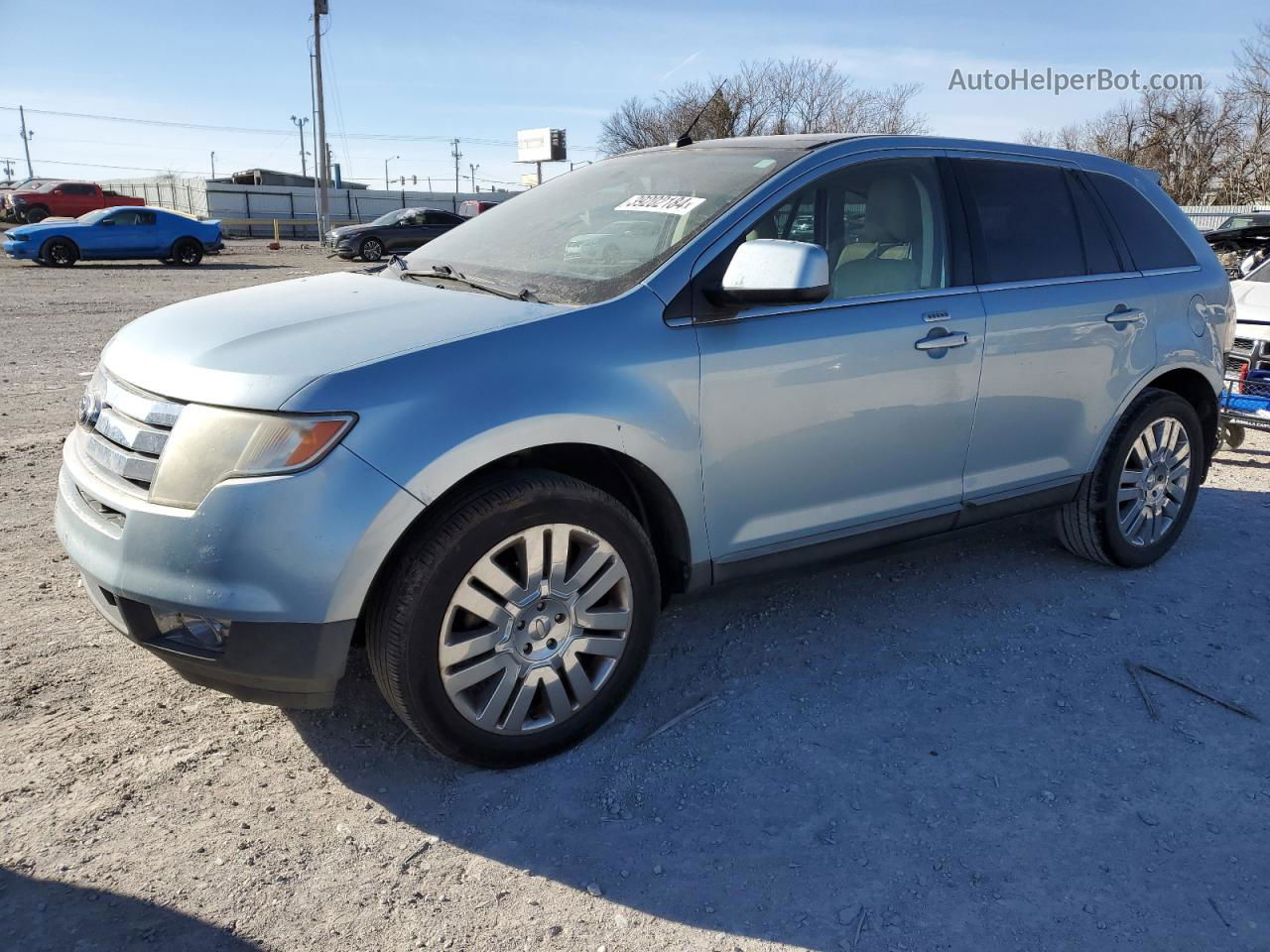 2008 Ford Edge Limited Blue vin: 2FMDK39C48BA46026