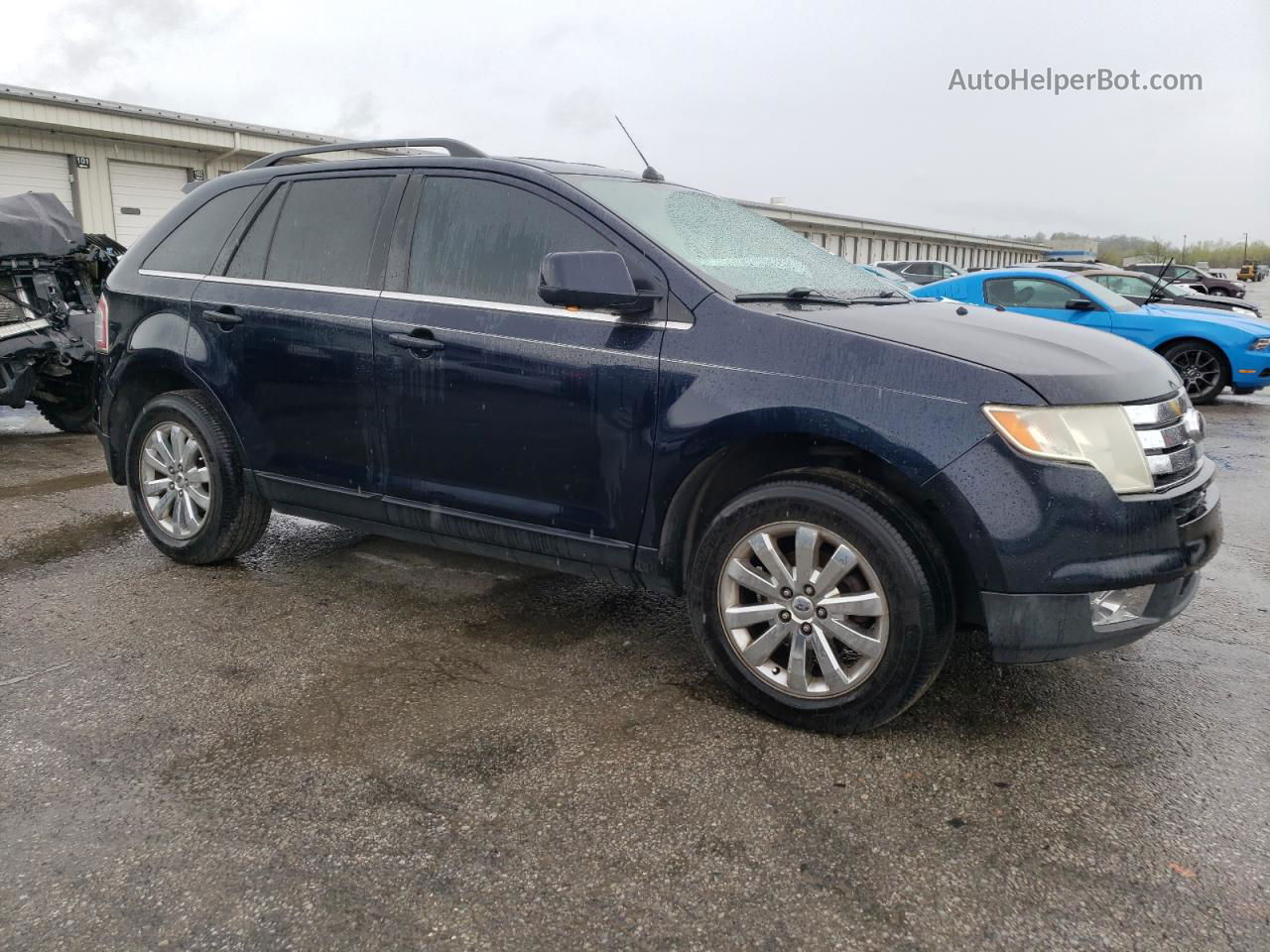 2008 Ford Edge Limited Blue vin: 2FMDK39C58BA12970