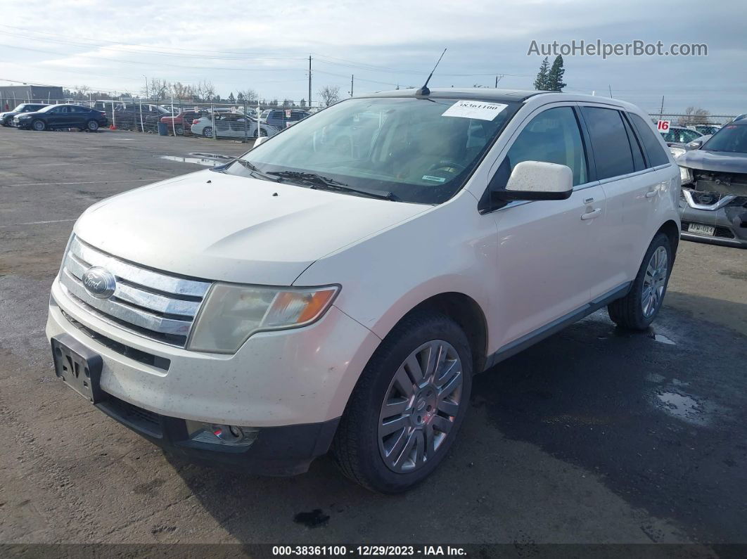 2008 Ford Edge Limited White vin: 2FMDK39C58BA87197