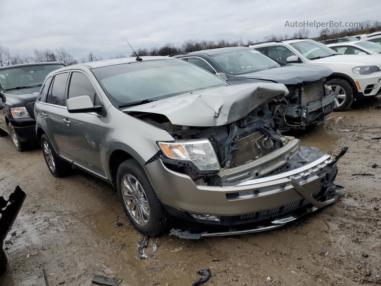 2008 Ford Edge Limited Silver vin: 2FMDK39C58BB46538