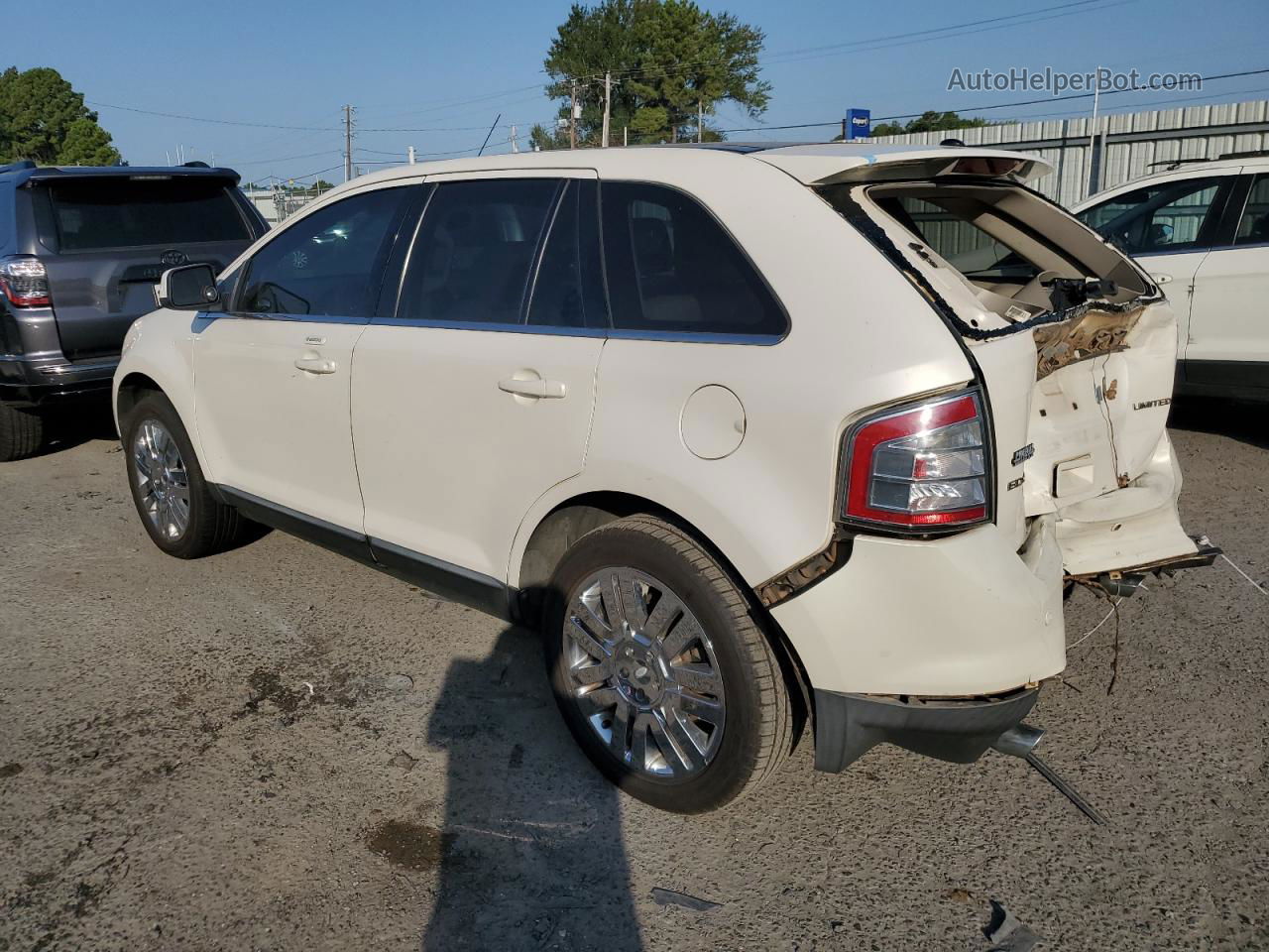 2008 Ford Edge Limited White vin: 2FMDK39C68BA13755