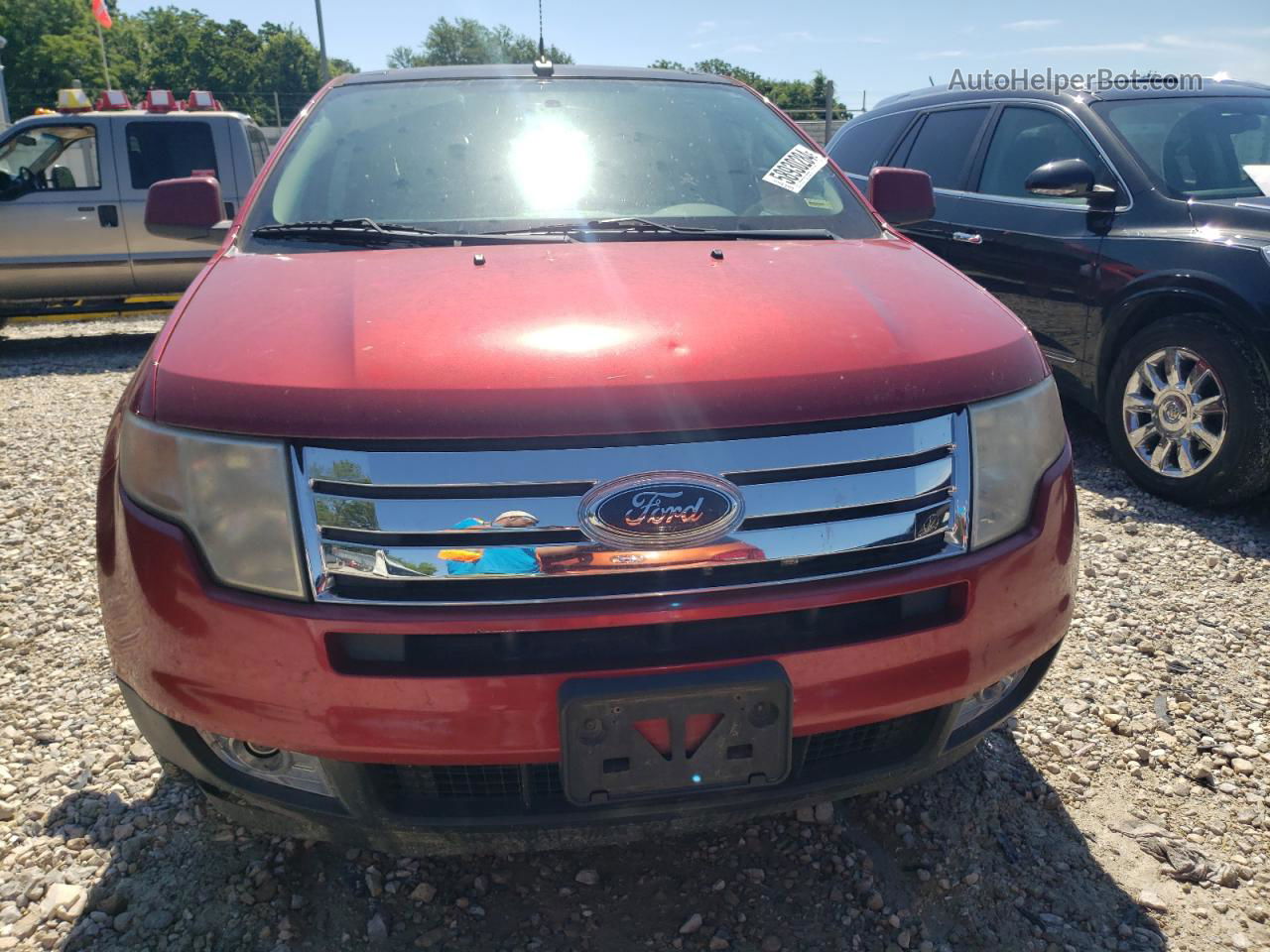 2008 Ford Edge Limited Red vin: 2FMDK39C68BA42186