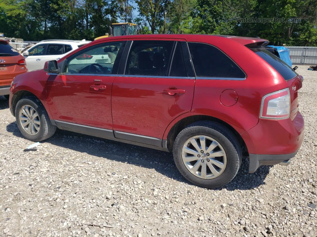 2008 Ford Edge Limited Red vin: 2FMDK39C68BA42186