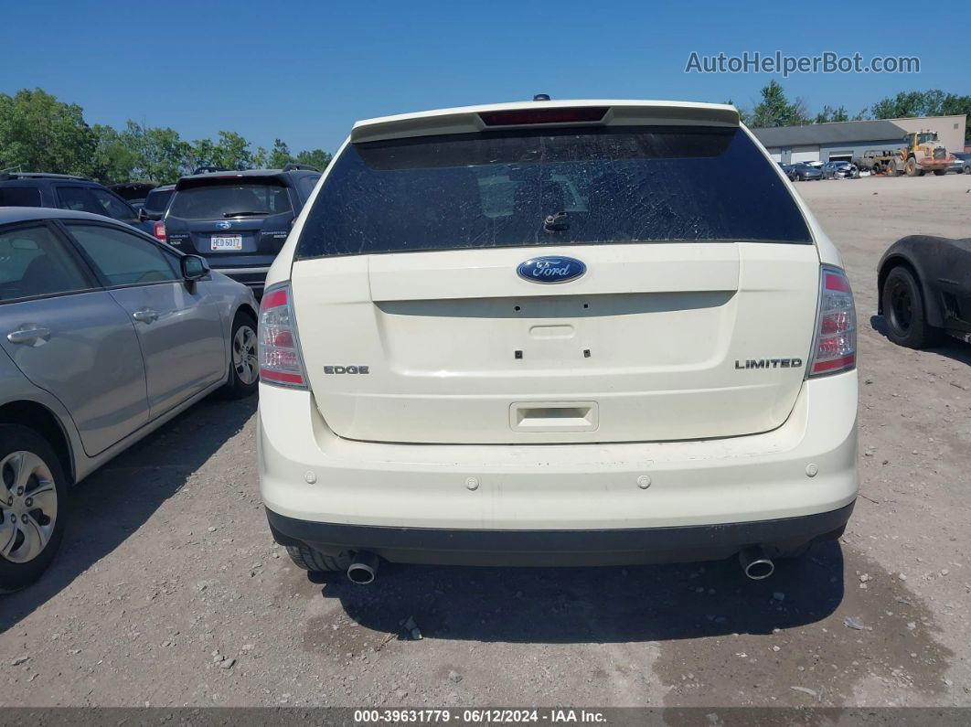 2008 Ford Edge Limited White vin: 2FMDK39C68BA57674