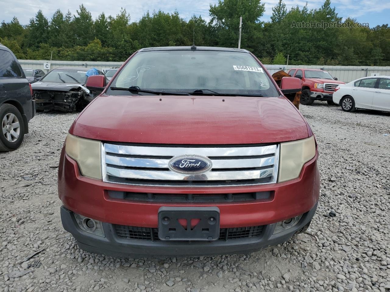 2008 Ford Edge Limited Red vin: 2FMDK39C68BB20868
